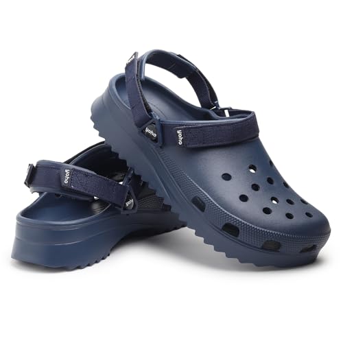 Image of YOHO Hacker Clogs for Men | Waterproof Monsoon Footwear & Rainy Shoes | Adjustable Strap Cushioned Sandals