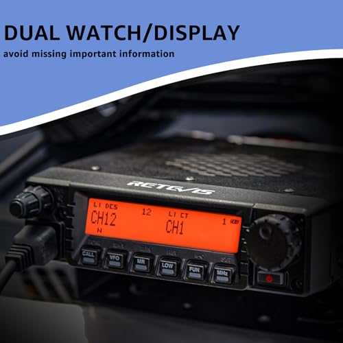 Image of Retevis GMRS Communicate Kit, RA87 GMRS Mobile Radio(1 Pack) with HA1G Waterproof Walkie Talkies, NOAA(2 Pack), Long Range Two Way Radio for Off-Road