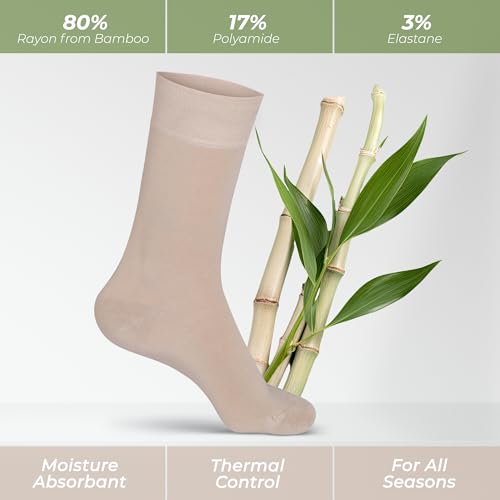 Image of Women's Thin Rayon Seamless Toe - Dress Socks Women with Gift Box