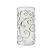 Zest Candle Pillar Candle, 3 by 6-Inch, White Scroll