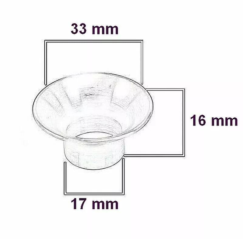 Steirische Harmonika Basstrichter 12 Stück – 33 mm aus Altmessing – Ersatztrichter für Bässe bei Harmonika & Akkordeon – langlebig, klangstark & passgenau – ideal für Reparatur & Instrumentenbau
