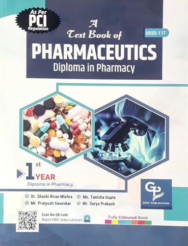 Image of GDC Publication: 1st Year D. Pharmacy - FY Diploma Pharmacy: Pharmaceutics | Social Pharmacy | Anatomy Physiology | Pharmacognosy | Phar. Chemistry | - Set of 5 Books - [FULLY COLOURED BOOKS] - For 2025-26 Exams