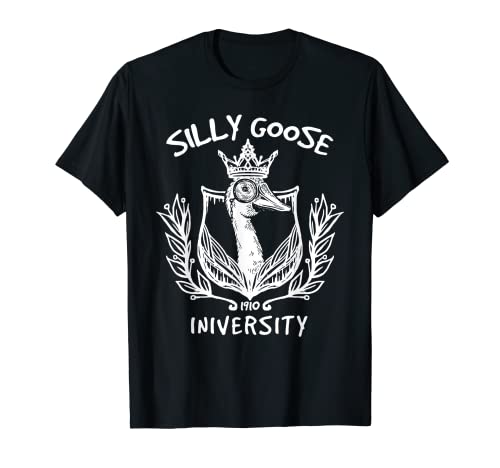 Silly Goose University - Disfraz de meme de ganso tonto para hombre y mujer Camiseta
