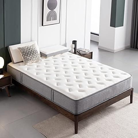 Full Mattress, DIGLANT 10 Inch Hybrid Tight Top Mattress, Memory Foam Pocket Spring Mattress Sleep Supportive & Pressure Relief, Medium Firm Feel Mattress in a Box, CertiPUR-US Certified Cover