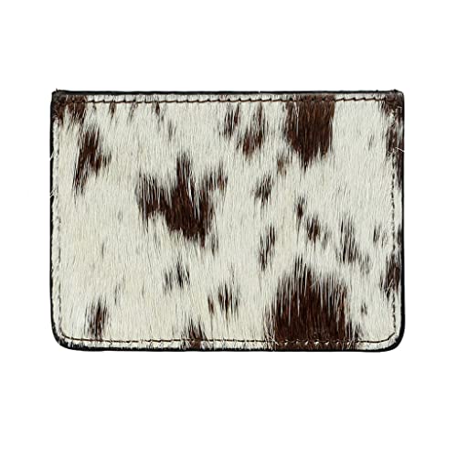 Image of Myra Le Texas Western Card Holder - Small Credit Card Wallet for Women, Cowhide Leather and Hairon, Slim and Minimalist Case, Mini Wallet, Western Cowgirl Gifts for Mom, Sister, Friend