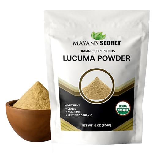 Mayan's Secret Certified Organic Lucuma Powder, 16 oz/Pack | High in nutrients