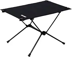 Bask Mesa Dobrável Portátil de Alumínio Tampo Oxford Ultraleve 900g – Camping, Praia e Pesca (Preto)