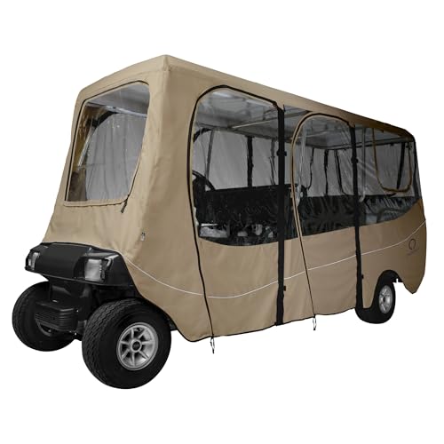 Classic Accessories Fairway Extra Long Roof 6-Person Deluxe Golf Cart Enclosure