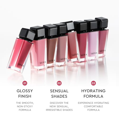Image of HERA FELIX Picked Sensual Nude Lip Gloss #325 SUNKISSED | Volumizing Sheer & Glossy Finish, Non-sticky, Moisturizing and Hydrating, Korean Makeup, 0.17 oz. (5g)