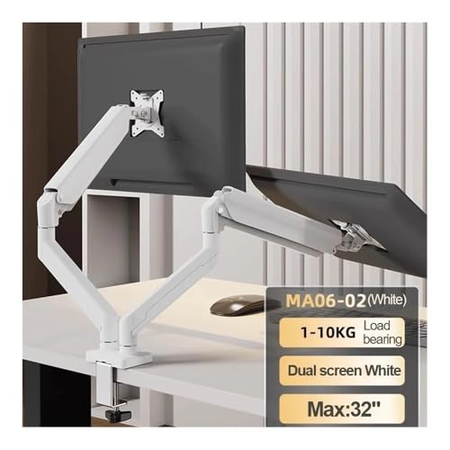 Support de moniteur double écran pour bureau de télétravail ergonomique