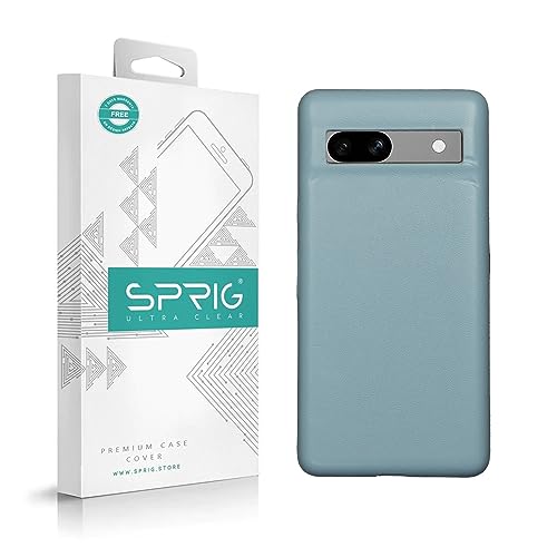 Image of SPRIG Compatible with Google Pixel 6A Premium PrimeLeatherMag (Magnetic) Premium Back Cover Drop Tested Shock Proof Mobile Case for Men, Women, Boys and Girls with Camera Protection (Denim Blue)