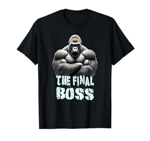 Design The Final Boss Silverback Gorilla Maglietta