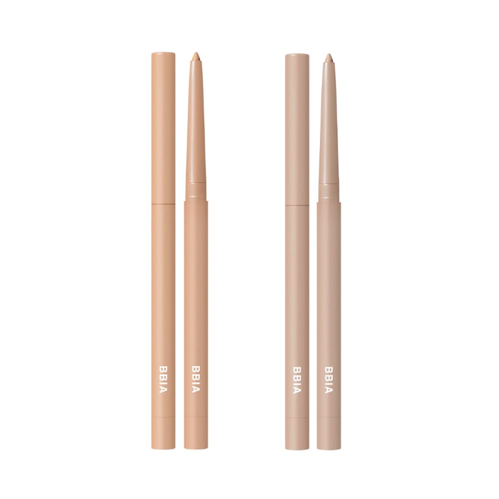 BBIA Last Auto Gel Eyeliner Waterproof Eyeliner 2P SET / (12 CREAM BEIGE) + (13 PEANUT BEIGE) Bundle