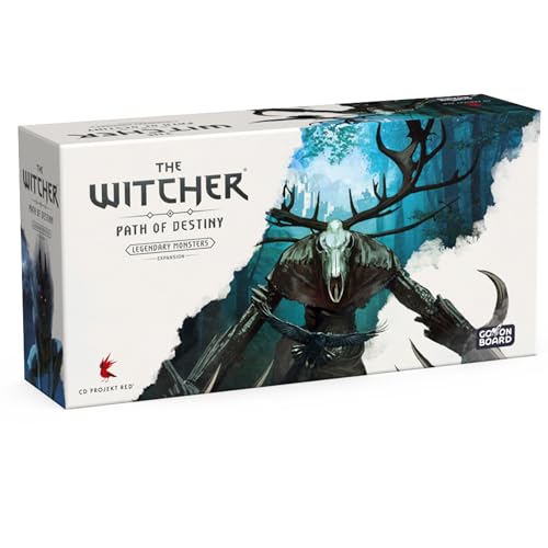 Go On Board | The Witcher Path of Destiny | Legendary Monsters Expansion | 1-5 Player Tableau-Building Card Game | Ages 14+ Game in English