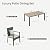 PHI VILLA 7 Pieces Patio Dining Set for 6, 65” Wood-Like Metal Steel Dining Table & Rattan Wicker Chairs with Cushions, Large Dining Furniture Set for Outdoor Deck, Yard, Porch