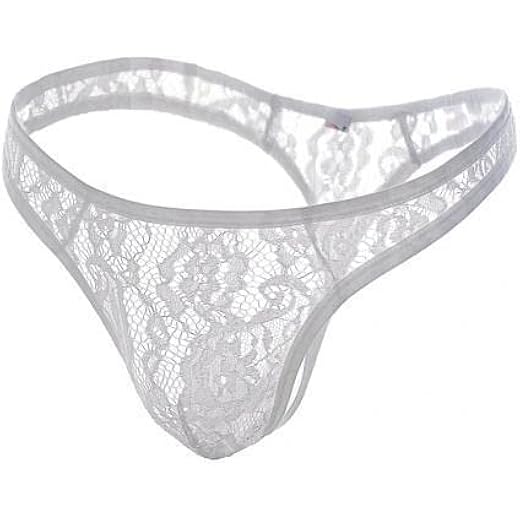 Mens See Through Lace Briefs Pack of 3 XXL
