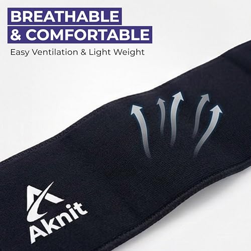 Image of Aknit Stomach Belt for Weight Loss - Adjustable Sauna Sweat Waist Trimmer for Belly Fast Burn, Core Support & Tummy Slimming for Men and Women