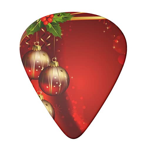 Christmas Red Lantern Lot de 6 médiators pour guitare acoustique, guitare électrique, basse, ukulélé – fin, moyen et… - Les Beatles, Paul McCartney, John Lennon, RIngo Starr, George Harrison Christmas Red Lantern Lot de 6 médiators pour guitare acoustique, guitare électrique, basse, ukulélé – fin, moyen et… – Image 4