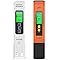 konjac pH Messgerät, pH TDS EC und Temperatur 4 in 1 Set, Wasserqualität Tester(ATC) für Trinkwasser/Schwimmbad/Aquarium/Pools, Leitwertmessgerät mit hoher Genauigkeit und LCD Display