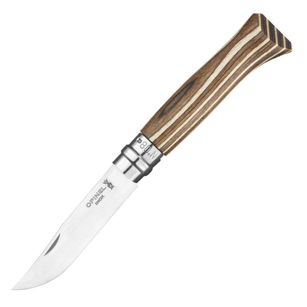 Opinel 254575 Unisex – Erwachsene No 8 Taschenmesser, Braun, 19,5cm