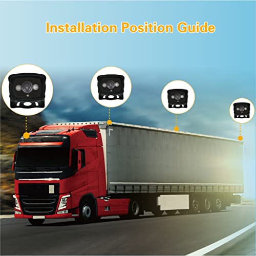 Image of VC5 1080P HD Backup Camera, IP69K Waterproof Rear View Camera with IR Night Vision,AHD Sensor, Wide Dynamic Range,Viewing Angle,4-Pin Compatible, Works with VMS /VMST /VMQD Systems,9-36V