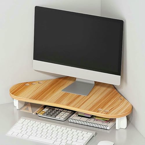 Support d'écran d'angle informatique réhausseur de bureau d'angle - 2