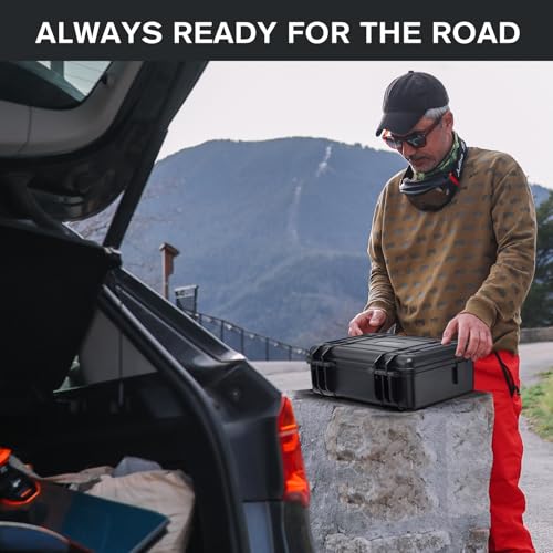 Image of Case for NOCO Boost GB70 & X GBX75 - Portable Car Battery Jump Starter Hard Shell Case: Waterproof Travel Carrying Storage Box for NOCO Boost GB70 & GBX75 UltraSafe Jump Starter - Highway Emergencies