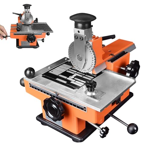 Semi-Automatic Embossing Machine - Adjustable Depth & Spacing Nameplate Stamping Tool, Dog Tag Printer for Aluminum, Steel, Copper, PVC Cards, Symbol Marking Device