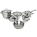Anolon Nouvelle Copper Stainless Steel 11-Piece Cookware Set