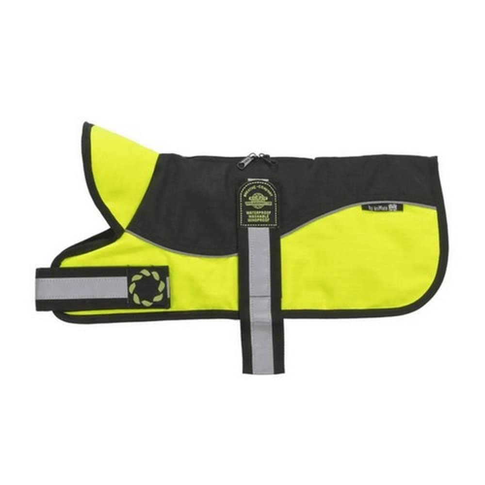 Animate Reflective Black/Hi-Viz Padded Harness Coat - 20"