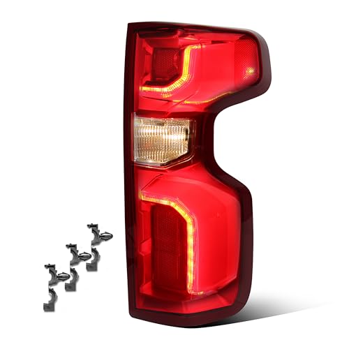 Image of LED Tail Lights Compatible with 2019-2026 Chevy Silverado 1500 RST /LT Trail Boss /LTZ /High Country /ZR2 2020-2023 Chevy Silverado 2500HD /3500HD High Country /LTZ Right Passenger Side GM2801311 84678150