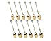 Creative Small Spoon Series of Crystal Handle Small Spoon,a Set of 12-pieces