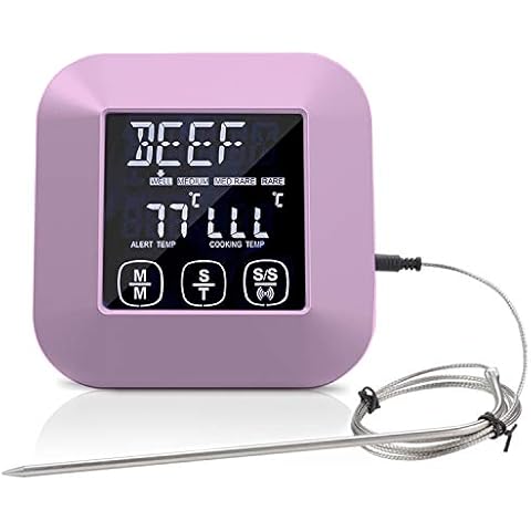 Honorall Digital Fridge Thermometer with Alarm and Max Min Temperature Easy to Read LCD Display Digital Refrigerator Freezer Thermometer for Indoor Outdoor Cover