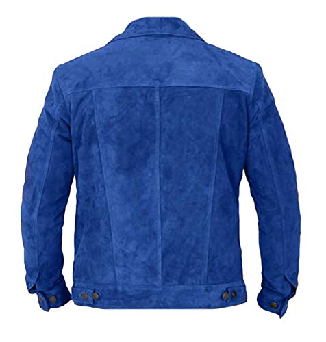 Classyak Men's Fashion Trucker Western Suede Leather Jacket2