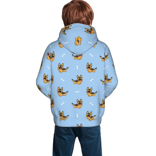 Cute Puppy Kid Hoodies Boys Sweatshirts Girls Pullover with Pocket4