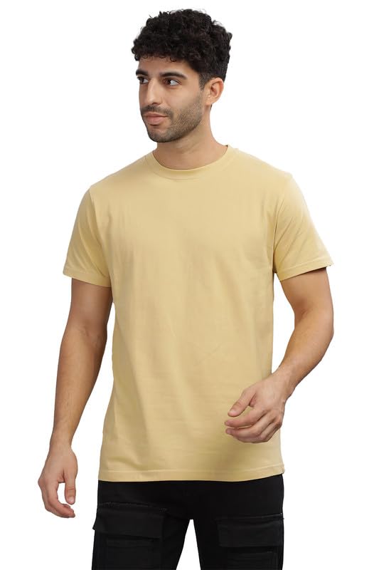 Image of XENOVAURBAN Unisex Regular Cotton Solid Color Tshirt