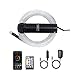 AKEPO Upgraded APP 6W Fiber Optic Lights Music Control Star Ceiling Light Kit for Home & Car, RGB Sound Sensor Light Source with 28key RF Musical Remote+Fiber Cable 200pcs 0.03in/0.75mm 6.5ft/2m