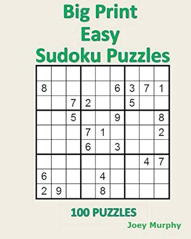 big-print-easy-sudoku-puzzles-murphy-joey-9781530311408-amazon-com-books for Free Printable Easy Sudoku Puzzles Big Print Easy Sudoku Puzzles: Murphy, Joey: 9781530311408: Amazon.com: Books for Free Printable Easy Sudoku Puzzles