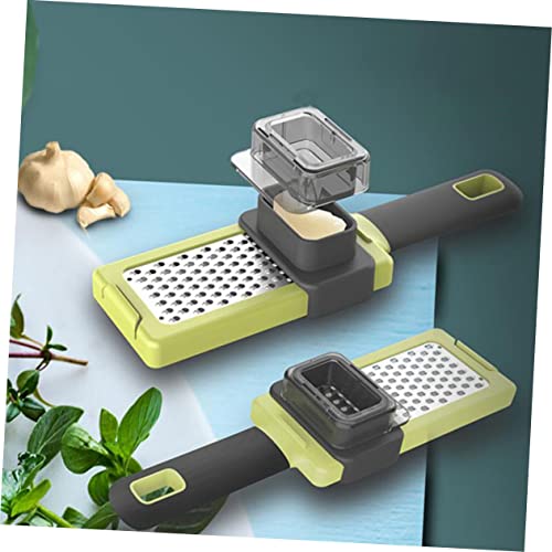 Cabilock 2pcs Cortadora manual de vegetales y mincer de ajo miniatura 6