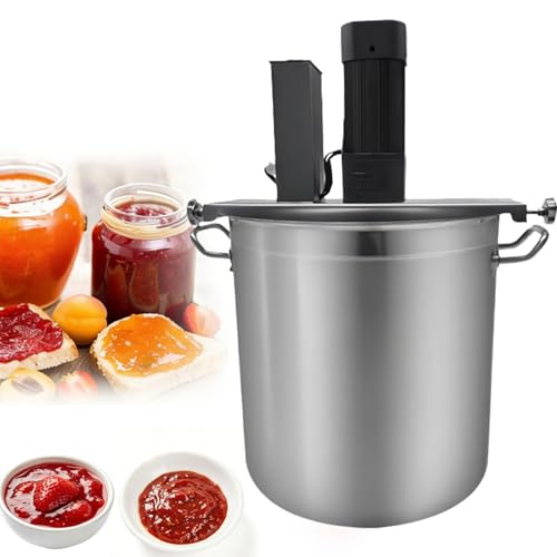 Máquina mezcladora de alimentos eléctrica inclinable, equipo de cocción de salsa de alta capacidad con motor de cobre, sistema de agitación de 4 cuchillas for restaurante, catering