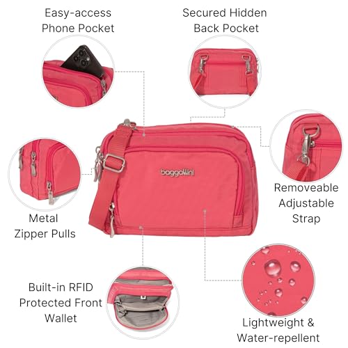 Image of Baggallini Triple Zip with Front Wallet /Trifecta RFID Wallet Crossbody