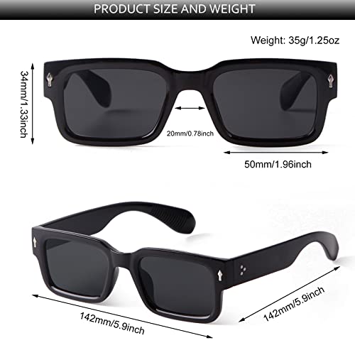 Sunglasses Women Men Sunglasses Womens Polarized Vintage Retro Round Square Trendy Y2K Rectangle Shades UV Protection3