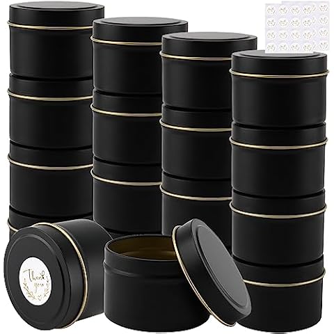CHEUKYIU Boîtes à bougie en métal Cover