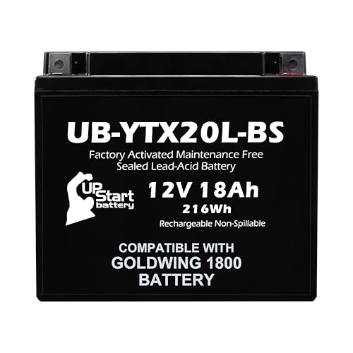 UB-YTX20L-BS Motorcycle Battery for 2003 Honda GL1800 1800CC