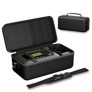 ProCase Tragetasche für Anker SOLIX C200 DC/MARBERO 88Wh Power Bank Station Tasche, Reisetasche Aufbewahrungstasche für tragbare Powerstation mit verstellbarem Trageriemen -Schwarz