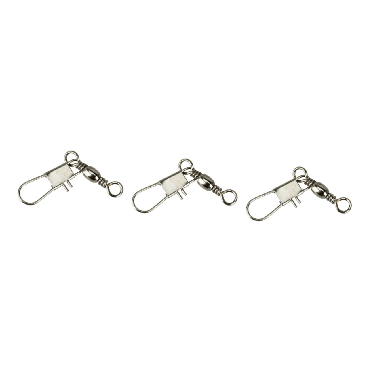 Mipcase Anello Di Collegamento Di Pesca Connettore Esca Girevole Cuscinetti Girevoli Da Pesca Girelle Da Connettore a Scatto e Con Paillettes Girella Da
