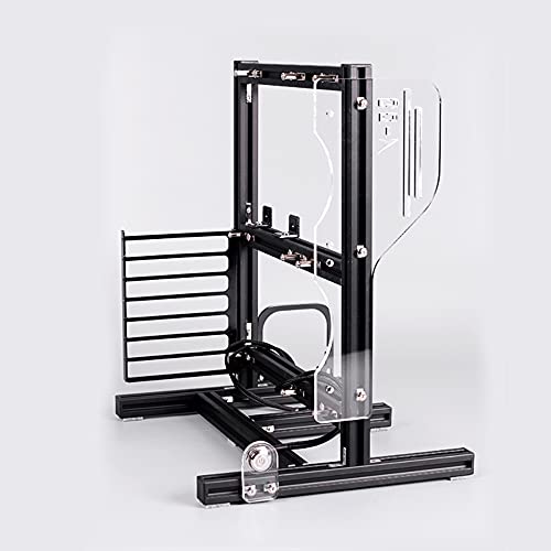 DIY Open Chassis Rack, Test Bench Open Frame Air Case Motherboard Bracket Gaming Computer Case Chassis Vertical Bare Metal Frame with Acrylic Panel Support 7 Expansion Slots Black