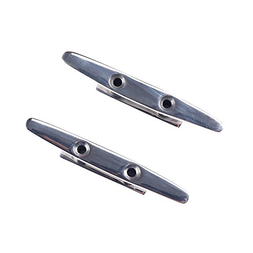 image for Mxeol Boat Dock Cleats 4 Inch Stainless Steel Cleat Rope Tie Off Clete
