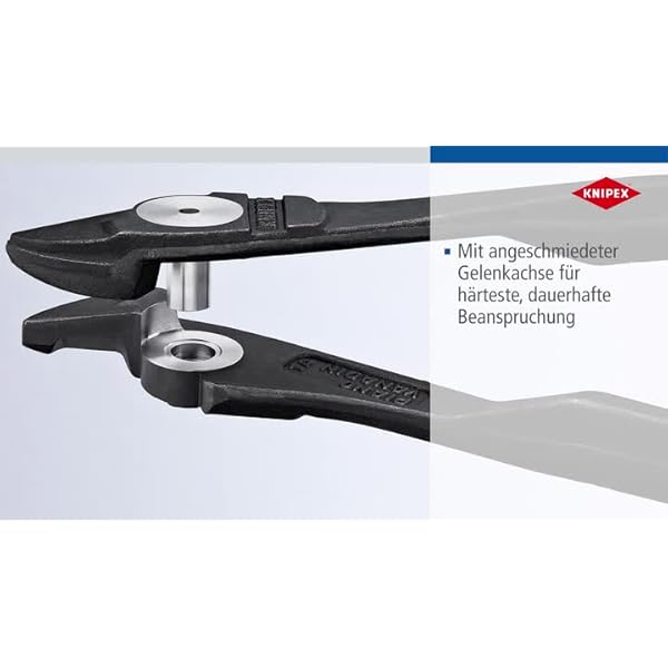 Knipex Kraft-Seitenschneider schwarz atramentiert, mit Mehrkomponenten-Hüllen 140 mm 74 02 140 – Bild 8
