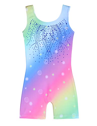 Zaclotre Maillot de gimnasia para niños y niñas, brillante, de una pieza, para ballet - - 9-10 años